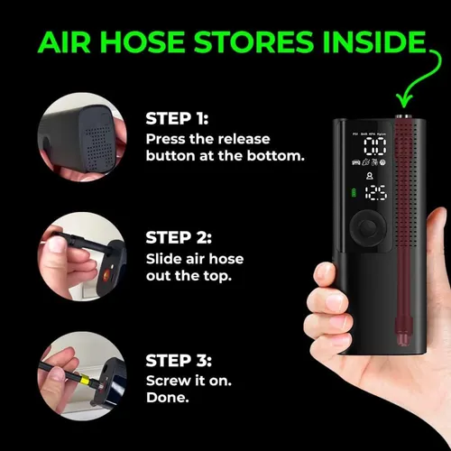 Compresor De Aire Inflar Neumáticos - Bomba De Aire Ne...