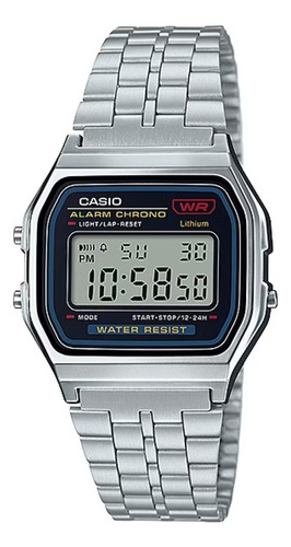 Reloj Casio A-159w-n Vintage Retro Crono Alarma Pila 7 Años