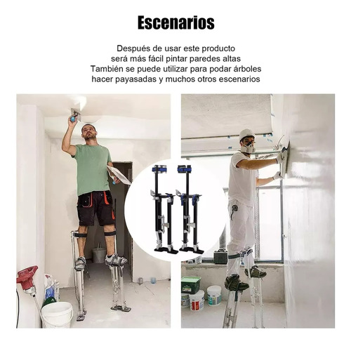 Zancos Aluminio,correas Para Zancos,ajustable Sancos 24-40''