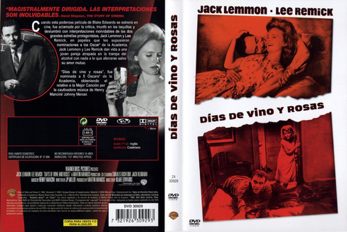 Días De Vino Y Rosas - Jack Lemmon - Adicciones Dvd