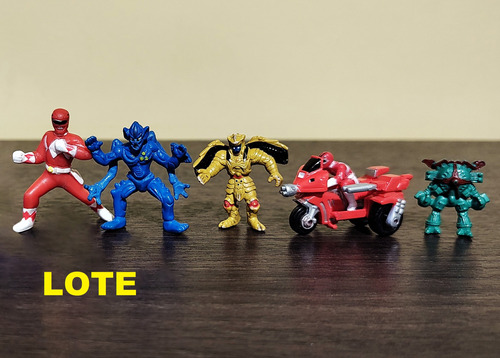 Lote Muñecos Miniatura Power Rangers Micromachines Placo Toy