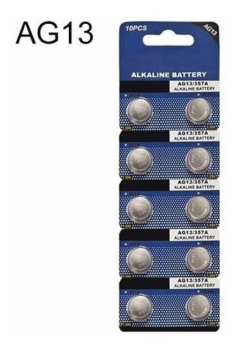 10x Baterías Ag13 Lr44 1.5v Alcalina Termómetro