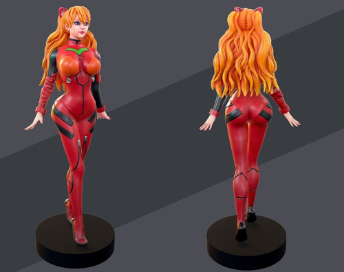 Evangelion Asuka +nsfw Mf Archivos Stl Para Impresión 3d