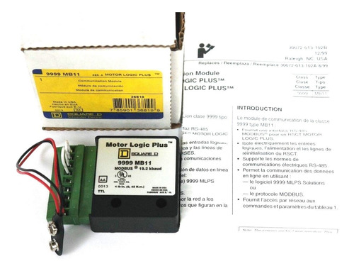 Nib Square D 9999-mb11 Motor Logic Plus Communication Modu