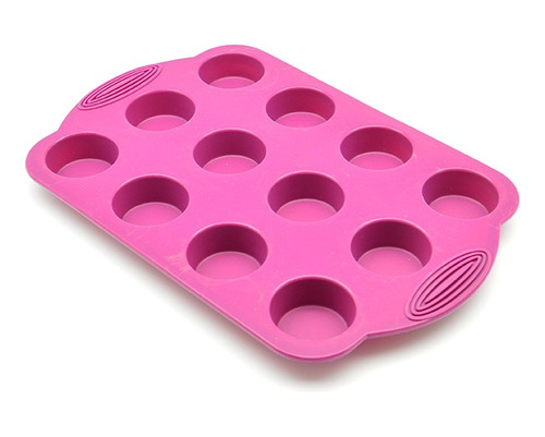 Molde De Silicona Para Mini Cupcakes X12 Und Marca Press