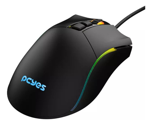 Mouse Gamer Pcyes Valus - 12400 Dpi - Rgb - 8 Botoes 1,8m