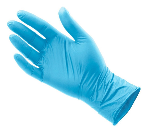 Imagen 3 de 7 de Guantes De Nitrilo Libre De Latex Sin Polvo Azul Negro 100pz