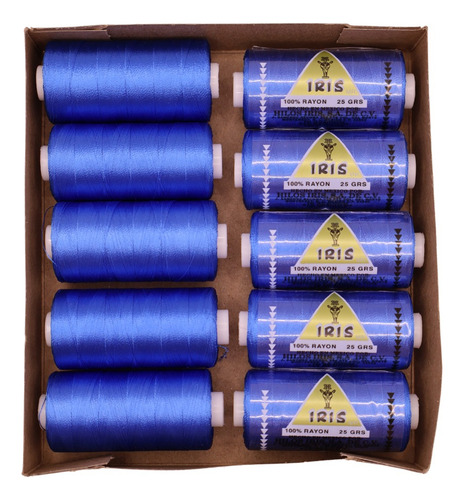 Caja Seda Amarilla Hilosiris (caja Con 10 Tubos De 25gr C/u) 943