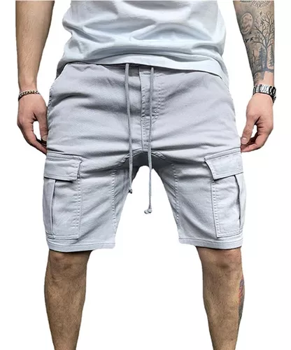 Bermuda Cargo Hombre Casualvarios Bolsillos