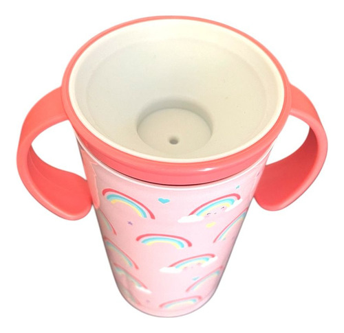 Copo Bebê Magic 360 Treinamento Antivazamento Menino 280 Ml Cor Arcoiris