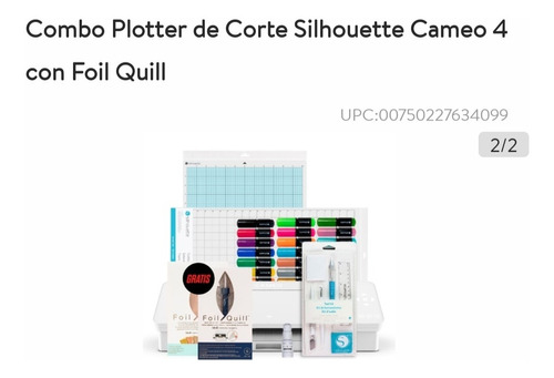 Cameo - Combo Plotter De Corte Silhouette Cameo 4 Con Foil 