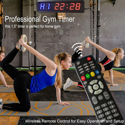 Reloj De Entrenamiento Grande Para Gimnasio En Casa, Reloj T
