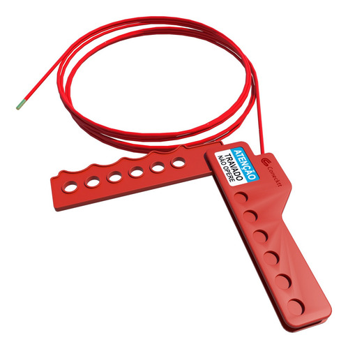 Imagem 3 de 6 de Bloqueio Cabo Ajustável Válvulas Manopla Loto Lockout Tagout