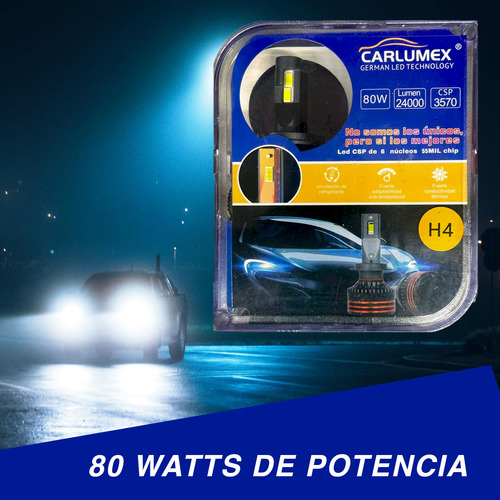 Kit Focos Led Chip Csp 24000lms 80w Corte De Luz Ford Ranger