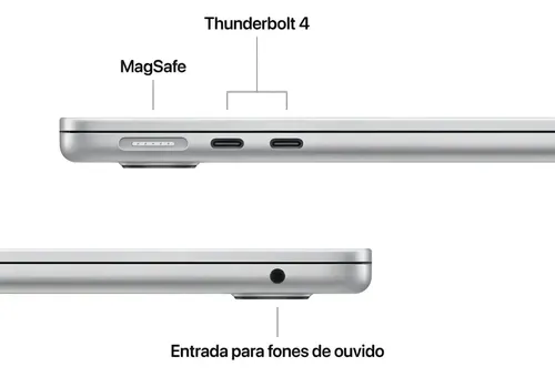 Apple Macbook air 13 M4 16gb Ram 256gb Ssd Prateado | Parcelamento