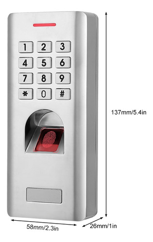 Control De Acceso Con Huella Digital A Prueba De Agua Ip66 B