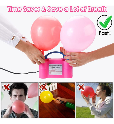 2025 Bomba De Globo Eléctrica Inflable Portátil De Doble