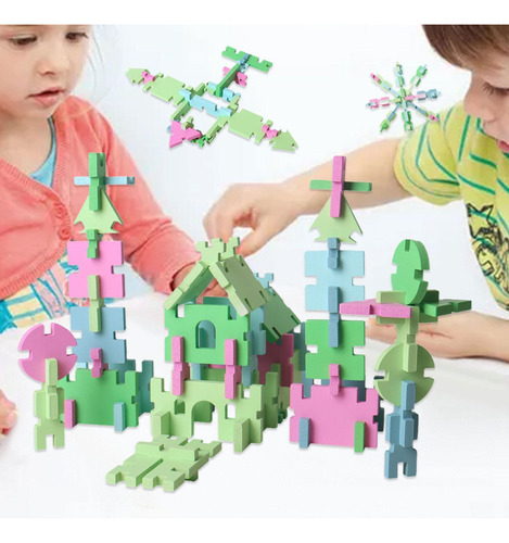Juego De Bloques De Madera Con Formas Geométricas,