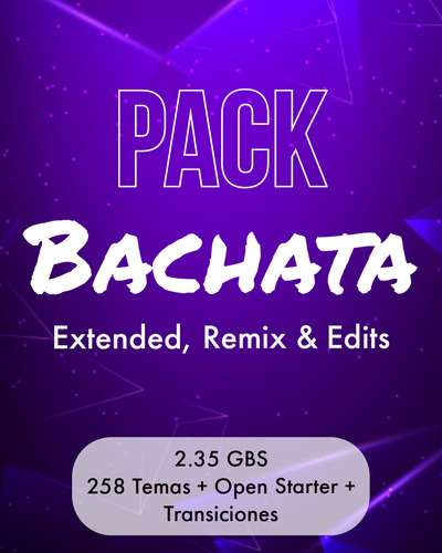 Pack Bachata Edits, Extended Para Djs