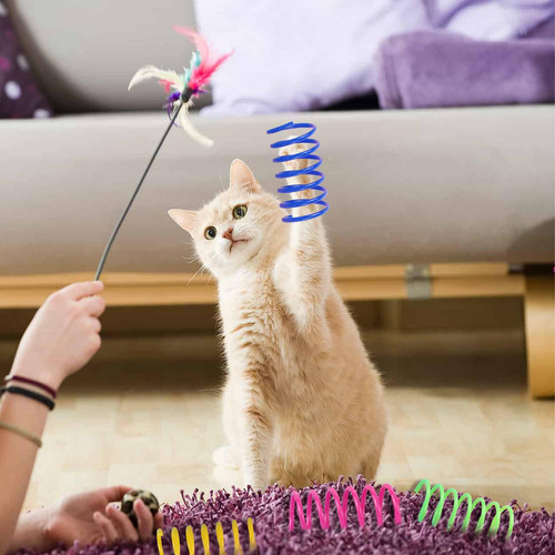 Bobina De Resorte De Juguete Para Gatos Juguete Interactivo