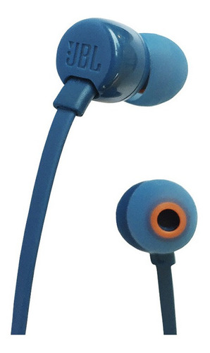 Imagen 1 de 3 de Audifonos Jbl Tune T110 In Ear Con Cable Plano Azul