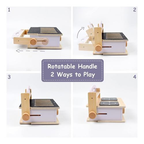Mini Juguete De Cocina Y Parrilla Portátil Plegable De Mader