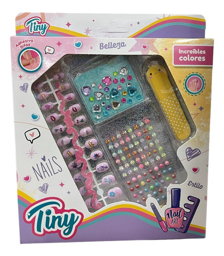 Set De Uñas Con Piedras Tiny Fashion 53831