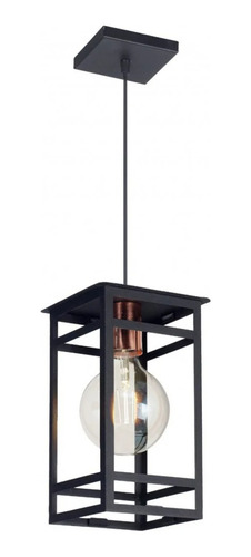 Lampara Colgante Farol Gerona E27 C1306 Estructura Negro