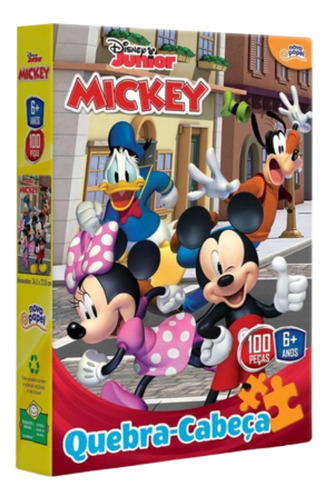 Quebra Cabeça 100 Peças Mickey - Toyster 8001