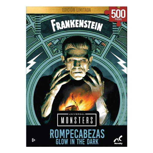 Rompecabezas Brilla En Oscuridad Frankenstein Clasico Pelis