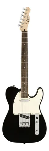 Guitarra eléctrica Squier by Fender Bullet Telecaster de álamo black poliuretano brillante con diapasón de laurel indio