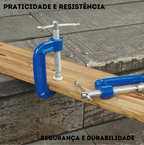 Grampo Sargento P/ Marceneiro Tipo C 125mm - 5 Polegadas