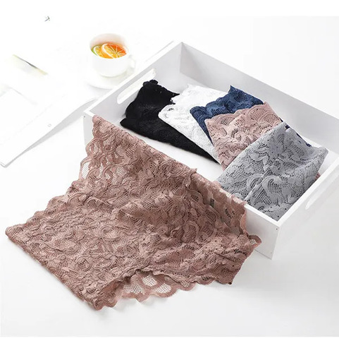 4 Calzoncillos Bóxer De Encaje Elástico Sexy Bragas En