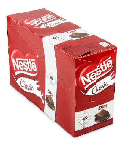 Chocolate Nestlé Classic Diet Ao Leite C/22x25gr