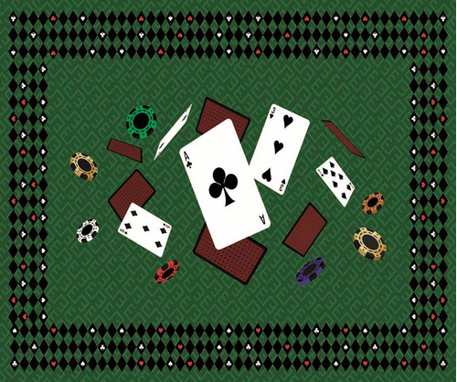 Toalha De Mesa Retangular Poker Jogo Cassino Verde 6 Lugares