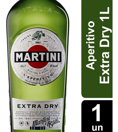 Aperitivo Martini Dry 1L botella