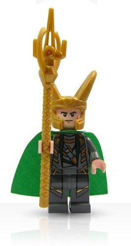 Lego Super Heroes Loki Minifigura Con Cetro