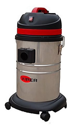 Aspiradora industrial De tacho Viper LSU135 35L  plateada, negra y roja 220V-240V 50Hz/60Hz