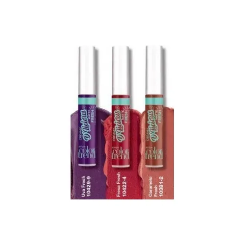 comprar Labial Liquido Matte Creamy D´licious Fresh Avon 4ml Acabado Mate Color Violeta \u002F Uva Fresh