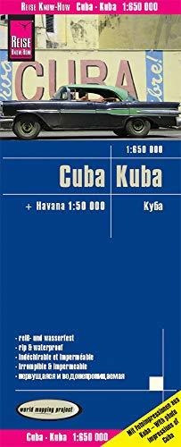 Cuba, Mapa Impermeable De Carreteras. Escala 1:650.000 Imper