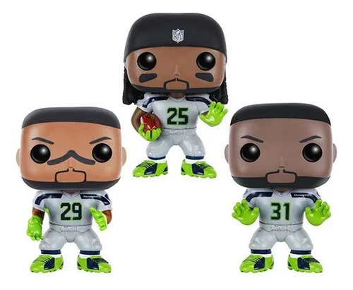 3 Pack - Legion Of Boom - Seahawks Nfl - Funko Pop (Usado)