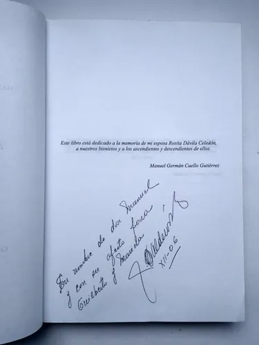 Manuel Germán Cuello Gutiérrez: Mis Recuerdos / Jaime Brugés (Usado)