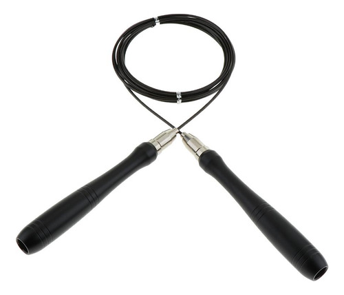 Corda De Salto Ajustável Preto