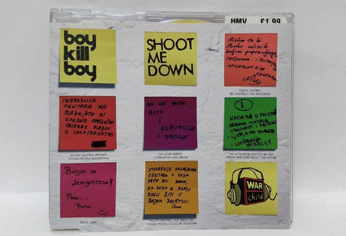 Boy Kill Boy- Shoot Me Down- Single Cd- Reino Unido 2006