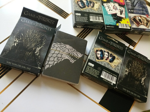Baraja Original Póker Juegotronos Gamethrones Cas Stark Lobo