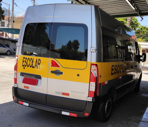 Renault Master 2019 Escolar 19+1 Lugares Prata Completa
