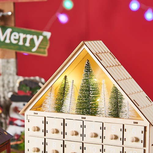 Calendario De Adviento Decoración De 24 Días Para