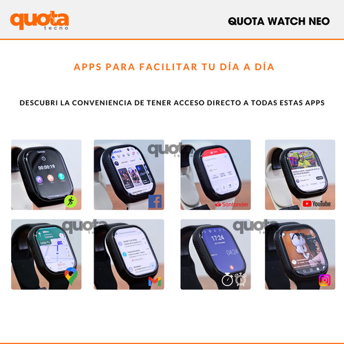 Smartwatch Neo Youtube Wifi Mujer Chip 4g Spotify Whatsapp Negro