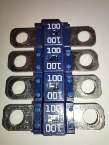 Fusible Automotriz Tipo Mega Azul 100 Amp (2 Piezas) 