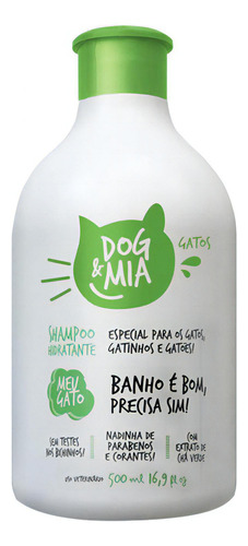  Shampoo Hidratante Meu Gato Dog&mia 500ml - Centagro Pet